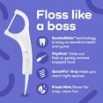 thumbnail image 4 of 4 Pack of Plackers Gentle Line Floss Picks with Fold-Out FlipPick, Fresh Mint, 75 Count/each, 4 of 6