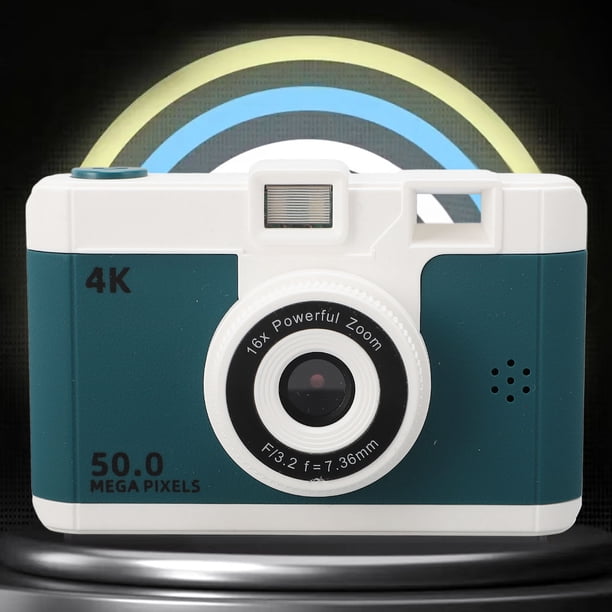 Cámara Digital De 50MP, 1080P, Zoom Digital 8X, Pantalla De 2,4 Pulgadas, Batería De 800mAh, Cámara Pequeña Compacta Para Cámara De Vídeo De Viaje