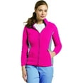 thumbnail image 2 of allure by white cross women's polar fleece zip front solid scrub jacket, 2 of 2