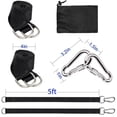 thumbnail image 4 of pitrice Tree Mount Home Garden Hammock Attachment Seat Chair Hanging Strap Outdoor Activities Easy Install Swing Rope Bandage Carabiner, 4 of 9