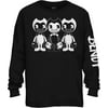 Bendy and the Ink Machine Shirt - Official Bendy Long Sleeve T-Shirt - Bendy Boys Long Sleeve T-Shirt