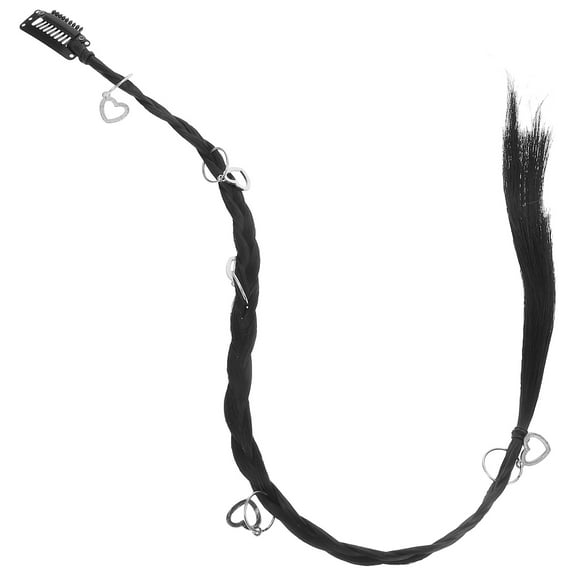 Retro Comb Mirror Comb Wig Braid Child 53.00X2.00X1.50CM Black