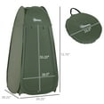 thumbnail image 3 of Outsunny Pop Up Shower Tent for Outdoor Camping Beach, Army Green, 3 of 10