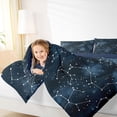 thumbnail image 4 of Feelyou Cartoon Astrology Twin Comforter Sets, Starry Sky Galaxy Bedding Set, 2 Pieces, 4 of 8