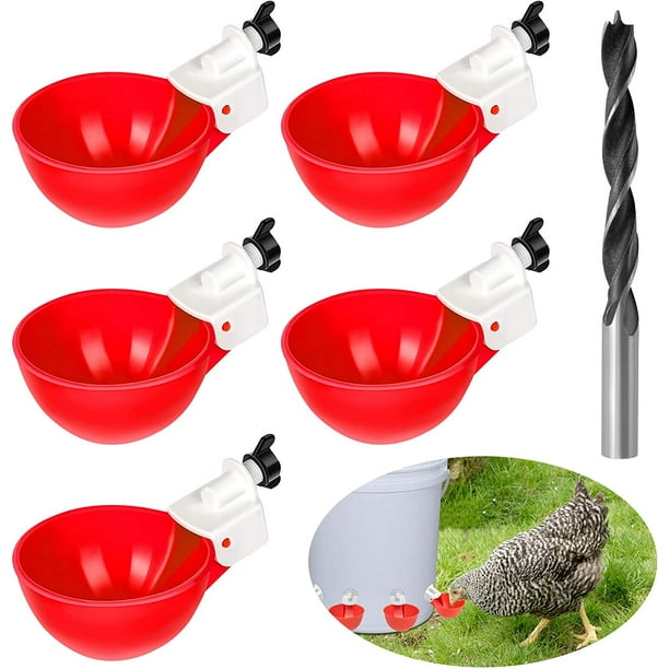 5 Piece Automatic Waterers DIY Kit Chicken Waterer Hen Waterer with
