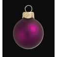 thumbnail image 2 of Whitehurst Matte Finish Glass Christmas Ball Ornaments - 2.75" (70mm) - Plum Purple - 12ct, 2 of 4