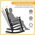 thumbnail image 5 of PayLessHere Outdoor Rocking Chair Load Bearing 243 lbs (Black), 5 of 8