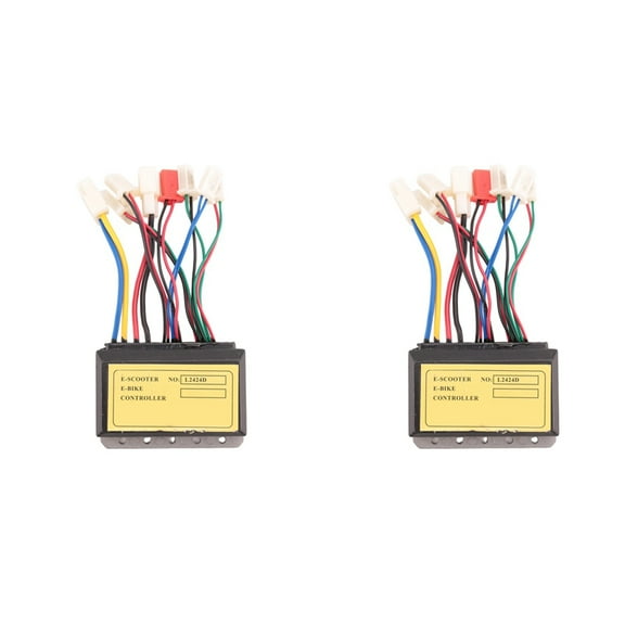 2X 24V 250W Brush Motor Controller for Electric Bicycle Scooter Electrombile E-Bike