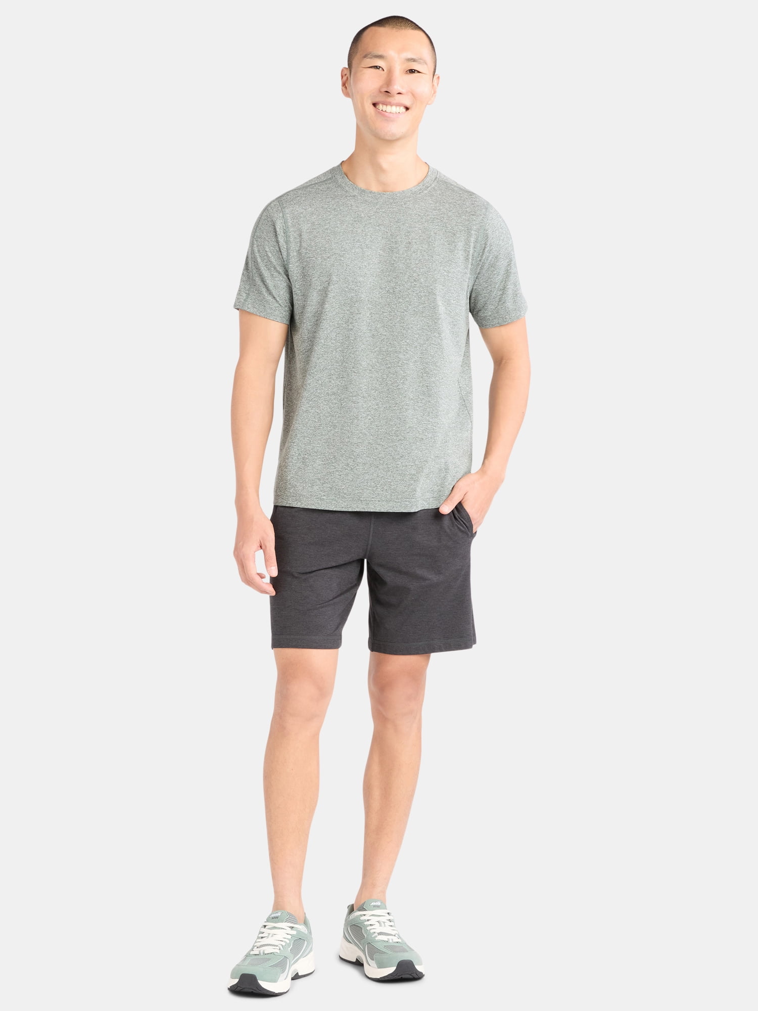 Athletic Works Men's and Big & Tall Men's Soft ButterCore Tee with Short Sleeves, Sizes S-5XL