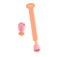 thumbnail image 3 of Floral Toilet Cover Lifter Lifting Device Portable Toilet Seat Handle Lifter for Orange Set, 3 of 8