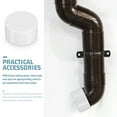 thumbnail image 4 of BRIGHTFUFU 4 Uds. Tapas de tubería de Pvc, adaptador de ajuste de tapa de extremo de tubería, accesorios de enchufe de tubería de 60mm, accesorios de tubería de Pvc para muebles de jardín, 4 of 8