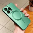 thumbnail image 1 of Metallic Matte Magnetic For Magsafe Case For iPhone 16 15 14 Plus 13 12 11 Pro XS Max XR Wireless Charge All Protection Cover tzw, 1 of 7