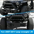 thumbnail image 5 of CPW Adaptable Front Bumper For 07-18 Jeep Wrangler JK JKU Powder Coated Steel 4 in 1, 5 of 11