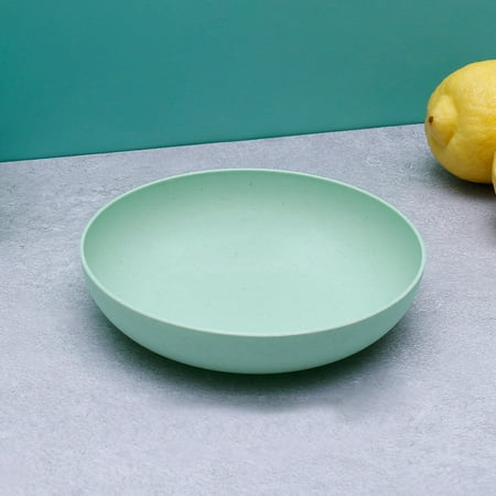

Dinner Plate Fruit Plate Serving Plate Sauce Plate Dinner Plate Tableware Wheat Straw PP Dinnerware For Dish Fruits Serving Sauce DippingDeep Round Cyan
