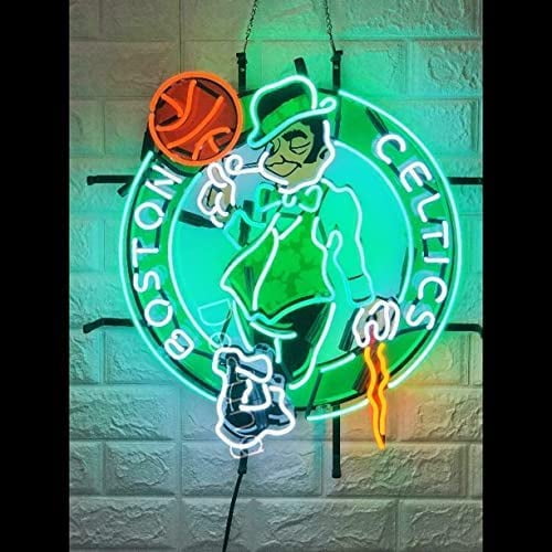 Queen Sense 24"x20" Custom For Bostons Sports League Celtics Neon Sign HD Vivid Man Cave Wall Decor Handmade Beer Pub Bar Printing Artwork Wall Party Gift Neon Light W124BCLV2VVD