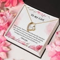 thumbnail image 5 of Valentine's Gift for Girlfriend, I can't even imagine what life would be like without you - Forever Love Necklace - White Gold or Yellow Gold - Gift Box, 5 of 5