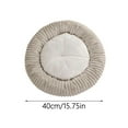 thumbnail image 2 of Orthopedic Donut Dog Bed with Removable Cover, Calming Round Pet Bed for Medium Dogs with Anti- Bottom, Washable Fur Cat Bed for Anxious Pets and Puppies, 2 of 4