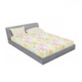 thumbnail image 3 of Ambesonne Floral Fitted Sheet & Pillow Sham Set, Colorful Flowers Sketchy, Twin, Multicolor, 3 of 3
