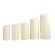thumbnail image 1 of 5 cubiertas cilíndricas para pedestal, suaves y elásticas para mesa de postre. Beige Blanco, 1 of 9