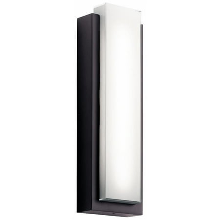 

69.8W 2 Led Large Outdoor Wall Lantern with Soft Contemporary Inspirations 25.25 inches Tall By 8 inches Wide-Architectural Bronze Finish Bailey
