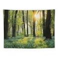 thumbnail image 5 of GOSMITH  Forest Tapestry, Sunny Forest with Wild Garlic Enchanting Wildflowers Blossoms Landscape Scenery, Wide Wall Hanging for Bedroom Living Room Dorm, 5 of 7