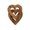 Brown, variant on Leatfisat Handmade Wood Heart Shape Gift - Anniversary Present For Wife/Husband, Wedding Birthday Keepsake