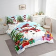 thumbnail image 3 of Homewish Cute Cartoon Snowman 7-Piece Twin Bedding Sets,Colorful Christmas Gifts Bedding Comforter Set,Merry Xmas Sheet Sets For Girls Kids,Breathable Home Decor Reversible, 3 of 8