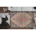thumbnail image 6 of 3'x5' Blue Red Hand Woven Diamond Medallion Indoor Area Rug, 6 of 6