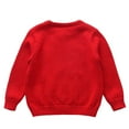thumbnail image 5 of GBSYEWXS Christmas Child Sweaters For Little Girls Size 3-4 T Crew Neck Long Sleeve Pullover Winter Fashion Red Sweaters, 5 of 9
