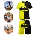 thumbnail image 4 of Kids Batman Athletic T-Shirt And Mesh Shorts Outfit Set Mesh Clothing Set for Boys, 4 of 7