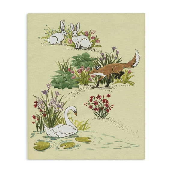 Stupell Industries Eclectic Animals In Nature Scenes Canvas Art, 16 x 20, by Grace Popp