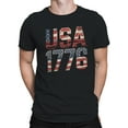 thumbnail image 2 of USA 1776 Vintage Flag Men's T-shirt, 2 of 3
