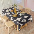 thumbnail image 3 of Spooky Halloween Icons Pattern Rectangle Tablecloth 60"x102",Waterproof Polyester Rectangle Table Cloth, Wipeable Spillproof Polyester Tablecloth for Dining, Camping, Indoor and Outdoor, 3 of 6