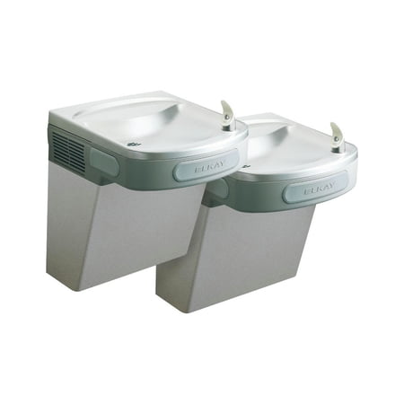 Elkay EZSTL8LC Versatile Cooler Wall Mount Bi-Level ADA Non-Filtered/8 GPH (Light Gray Granite)