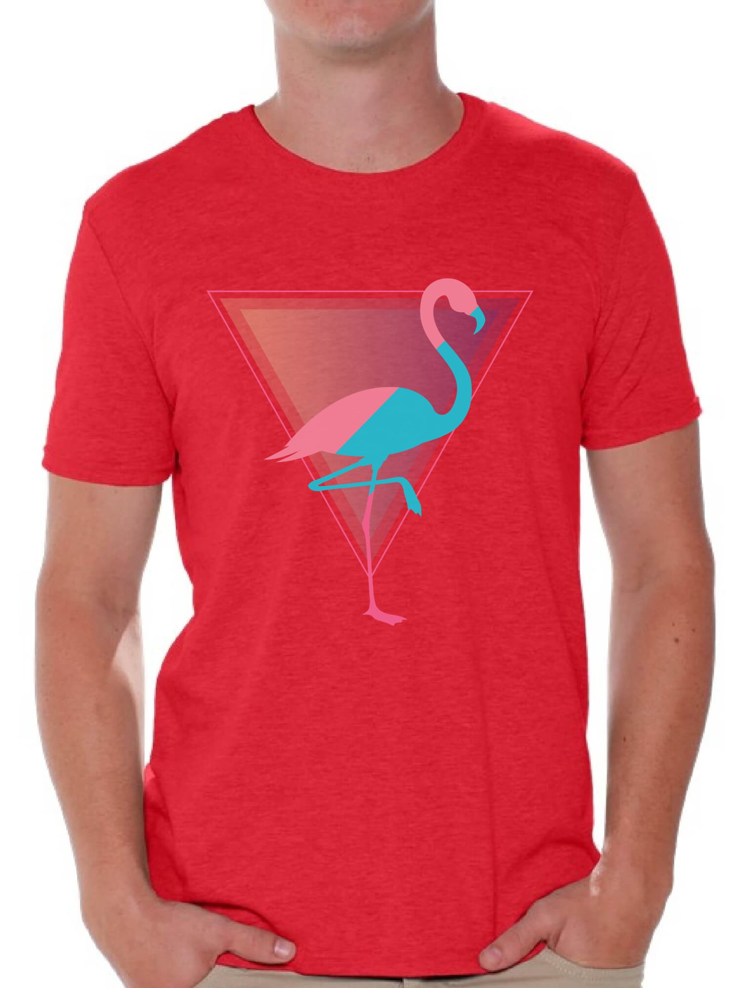 FLAMINGO Retro Pocket T-shirt Florida Style Short Sleeve Tee Size S XXL 