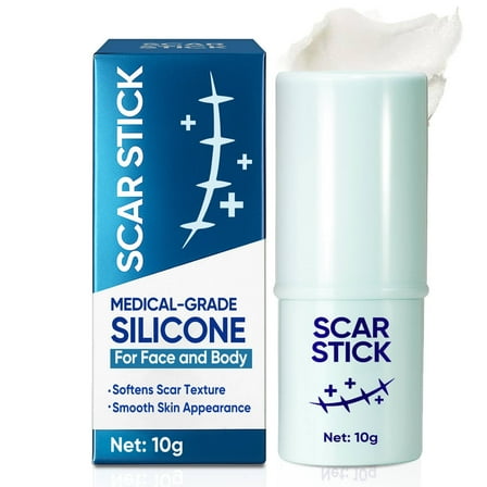 Silicone Scar Stick, Silicone Scar Sheets for Surgical Scars, Stretch Marks Removal, For Face and Body, 10g