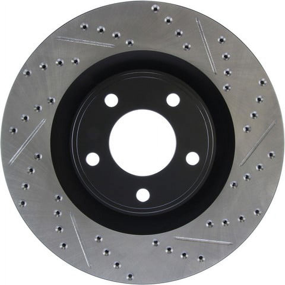 StopTech 127.61090L StopTech Sport Rotors; Drilled And Slotted; Front Left; Fits select: 2007-2014 FORD EDGE, 2007-2015 LINCOLN MKX