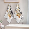 thumbnail image 3 of Dreamtimes Cat Autumn Tree Dish Towels Kitchen Towel 2 PCS, Animals Hand Towels Ultra Soft and Highly Absorbent,Decorative Fingertip Face Towel for Bathroom Hotel, 28.3"x14.4", 3 of 5