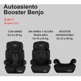 thumbnail image 2 of Autoasiento Booster 9kg A 36kg Modelo Negro, 2 of 4