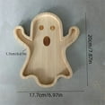 thumbnail image 5 of Halloween Serving Tray, Pumpkin Themed Snack Plate, Bat Shape Wood Tray, Solid Wood Serving Platter, Handcrafted Appetizer Dish, Durable Dinner Tray, for Halloween Parties and Home Decor, 5 of 8