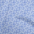 thumbnail image 1 of oneOone Polyester Spandex Bluish Violet Fabric Asian Block Sewing Craft Projects Fabric Prints By Yard 56 Inch Wide, 1 of 4