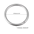 thumbnail image 2 of Uxcell 304 Stainless Steel Welded Rings, Hardware for Hanging Plant Crafts 120mm, 2 of 5