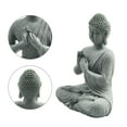 thumbnail image 6 of Sitting Buddha Resin Statue Buddhism Desktop Collectible Decoration Decorative Craft Figurine Stone Zen Effect For Home Garden, 6 of 9