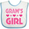 thumbnail image 3 of Inktastic Grams Girl Granddaughter Girls Baby Bib, 3 of 4