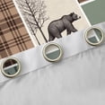 thumbnail image 4 of Manfei Safari Bear Blackout Curtains,Jungle Wildlife Curtains Pack of 2 (38x45 Each),Autumn Fall Maples Window Curtains For Kids,Ultra Soft Home Decor, 4 of 6