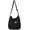 Black, variant on Women's Vintage Denim Multi-pocket Crossbody Shoulder Tote Bag, Black