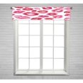 thumbnail image 1 of ABPHQTO Estampado de Labios Ventana Cortina Cenefa Bolsillo para Barra 30x130 cm, 1 of 1