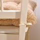 thumbnail image 3 of Xiao Hua Cojín para silla - Cojín redondo para silla, 20×20 pulgadas, color caqui y blanco, cojín suave para silla de oficina, cojín cómodo para sentarse, 1 pieza, 3 of 5