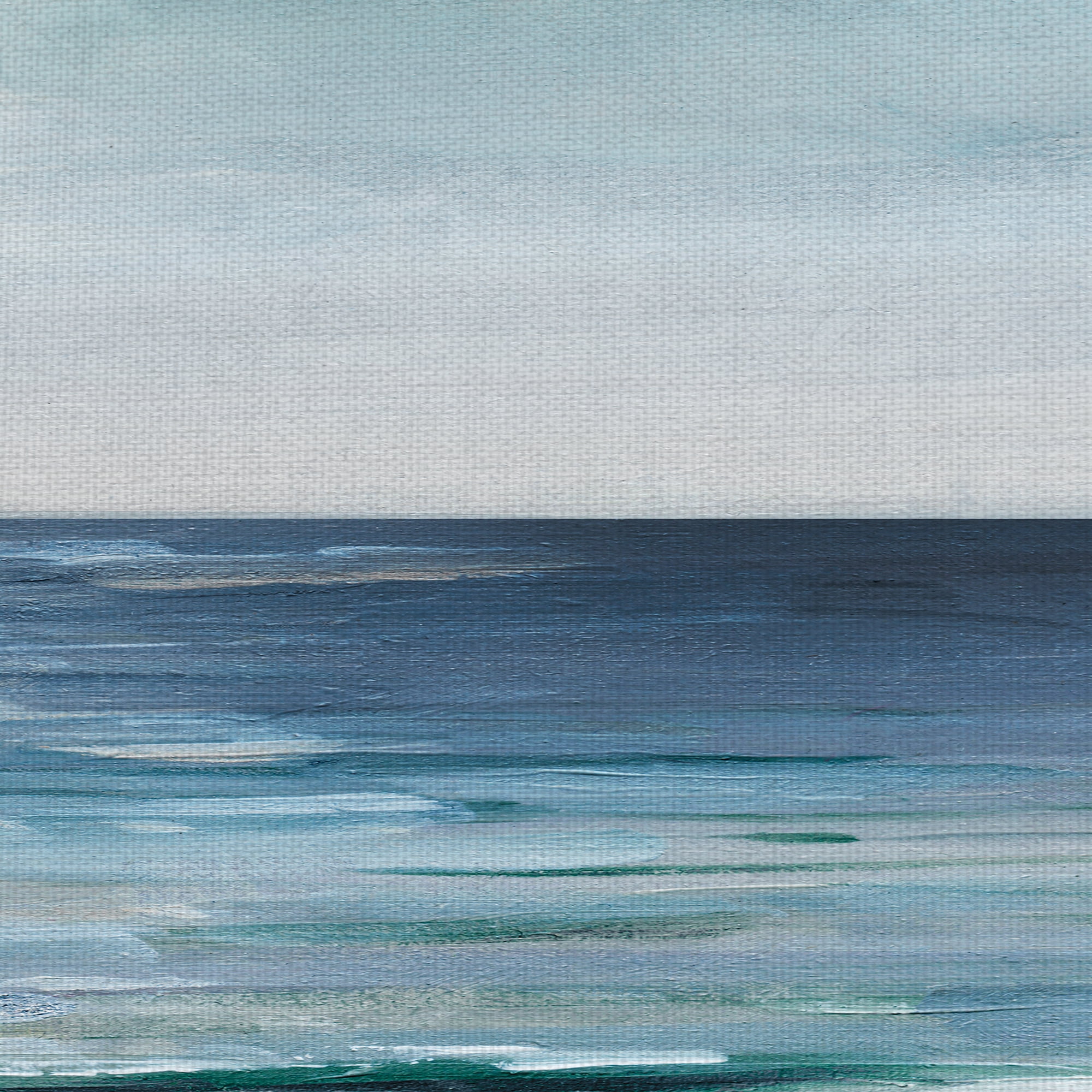 Fine Art Canvas Blue Silver Shore II by Sally Swatland Canvas Art Print