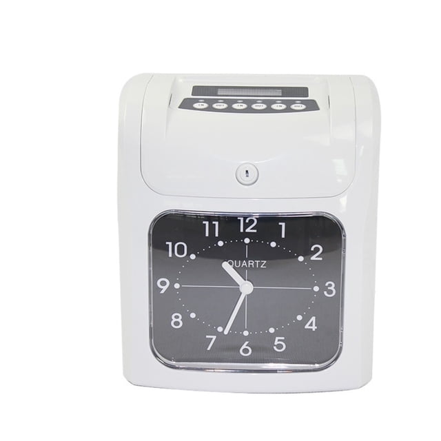 Time Clock,Attendence Machine Digital Time Recorder Attendance Punch Card time Clock Office Staffs Check in Punching Machine ,Easy Operate